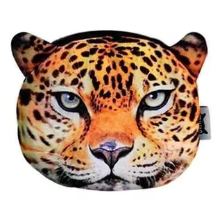 Monedero Bolsa En Forma De Leopardo M2955 Color Naranja-blanco