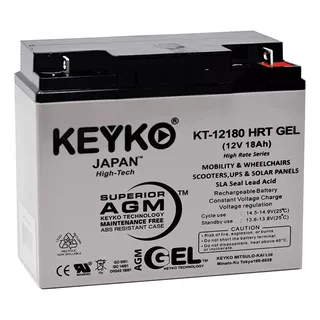 Batería De Gel 12v 18ah Keyko Japan  Para Ups, Cerco, Planta