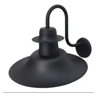 Lámpara Aplique Tipo Galponero Vintage Negro E27 De 35 Cm 