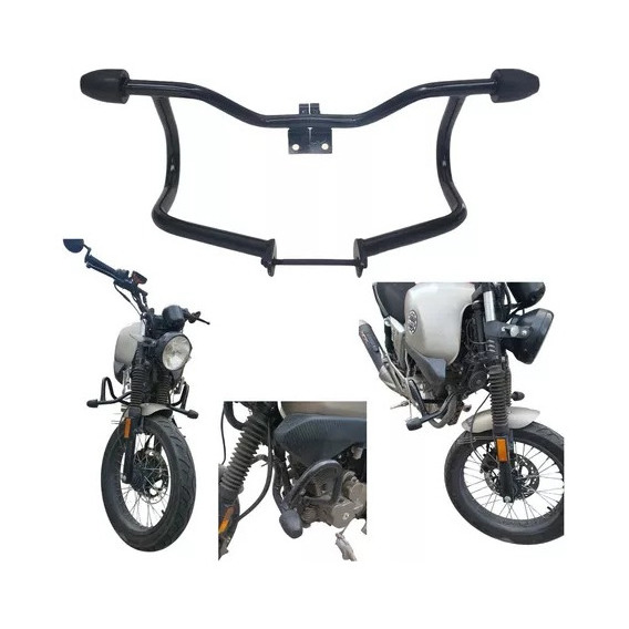 Slider Defensa Burrera Negra Para Motocicleta Fz16 Yamaha