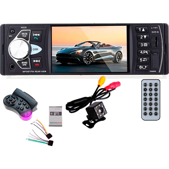 Radio Pantalla 1din 4.1  Bluetooth Usb Camara Control +envio