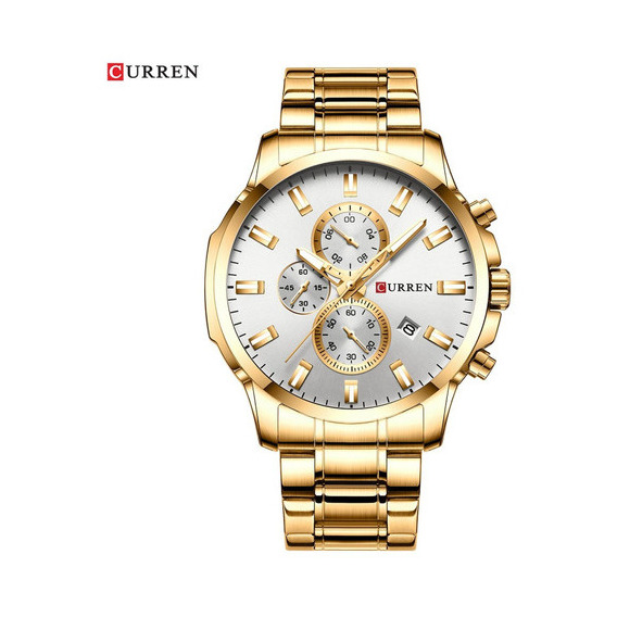 Reloj Para Hombre Curren Krec8118 Dorado