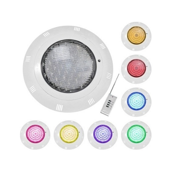 Foco Piscina 18w Mando Multicolor Lámpara Led Subacuática 