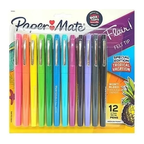 Micro Fibras Paper Mate Tropical Vacation X12