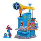 Marvel Stunt Squad Crane Smash Spider-man Vs Duende Verde