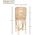 Kouboo Rattan Indoor Plant Stand, Mediano, Natural Planter B Brown Kouboo