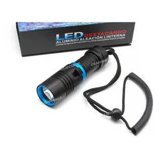 Lanterna Prova Dagua Mergulho Pesca Camping Led Cree Forte Cor Da Lanterna Preto Cor Da Luz Branco