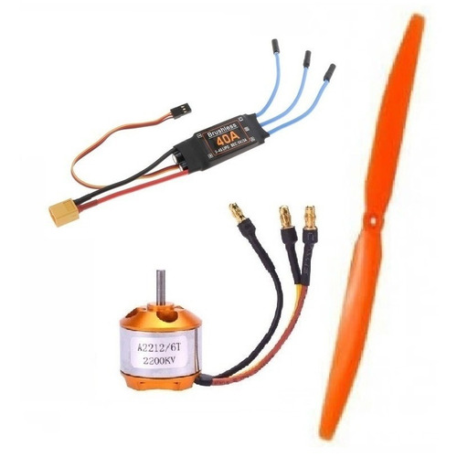 Aeromodelos Esc + Motor + Hélice sin escobillas