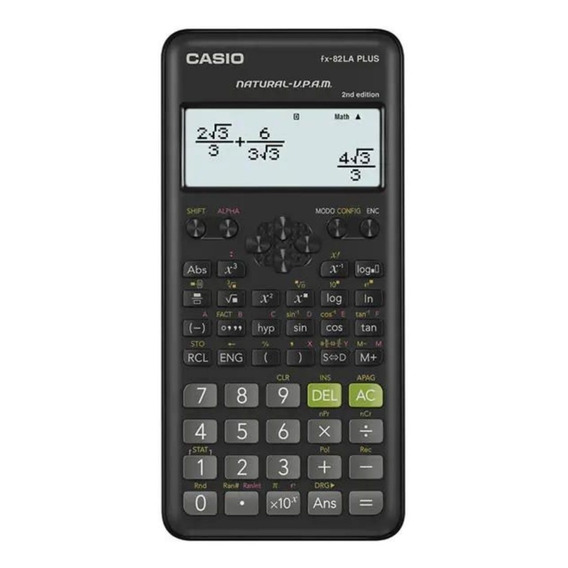 Calculadora científica Casio FX-82LA Plus -2 color negro