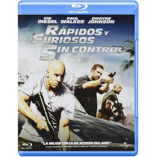 Rapidos Y Furiosos 5in Control Pelicula Blu-ray