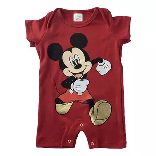 Pañalero Algodón Estampado Disney Mickey Mouse Rojo