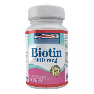 Biotina 900mcg 100 Tablets