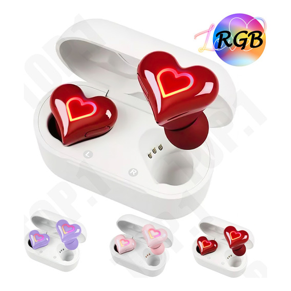 Auriculares En Forma De Corazón Bluetooth Cancelación Ruido