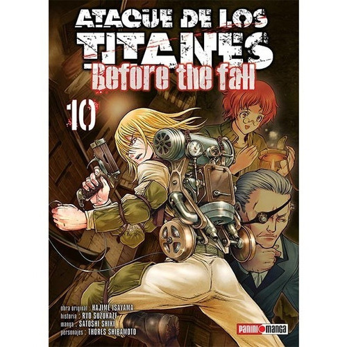 Ataque De Los Titanes Before The Fall, De Hajime Isayama., Vol. 10. Editorial Panini, Tapa Blanda En Español, 2020
