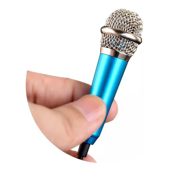 Mini Microfono Stereo Auxiliar 3.5mm Portátil Celulares Pc