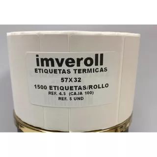 Rollo Etiqueta 2.25 X 1.25 (5.7 X 3.2 Cm) 1500 Etq