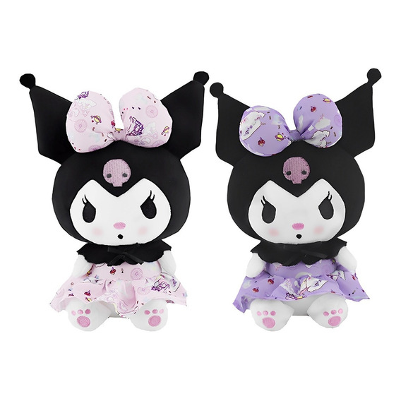 Peluche Kuromi Lovely Purple My Melody Excelente Calidad2pcs