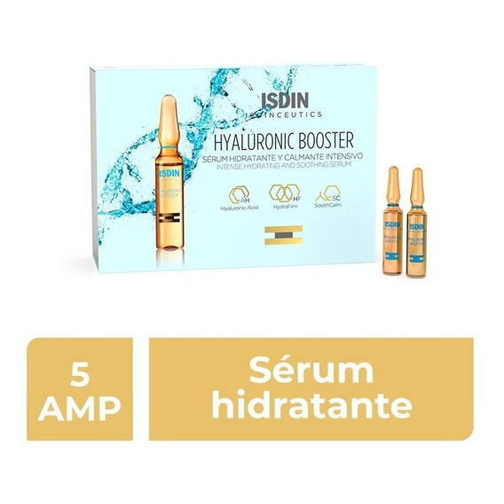 Isdin Isdinceutics Hyaluronic Booster Serum Hidratante 5 Amp Tipo de piel Seca