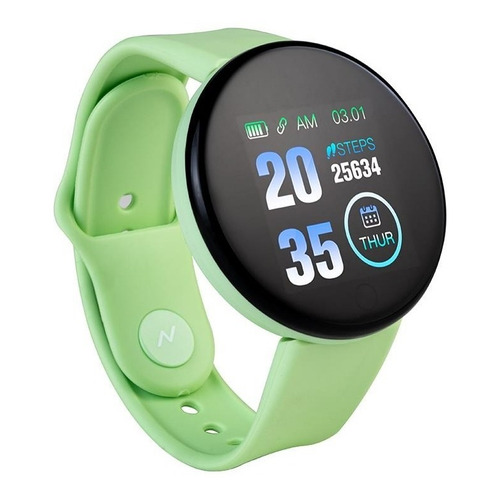 Reloj Inteligente Smartwatch Noga Ng-sw09 Bt Fitness Unisex Color de la caja Blanco Color de la malla Verde Color del bisel Negro