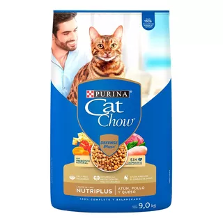 Alimento Para Gato Atún, Pollo Y Queso, Cat Chow 9 Kg