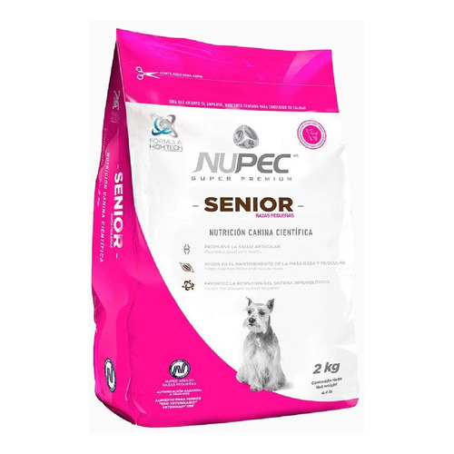 Alimento Nupec Nutrición Científica Raza Pequeña para perro senior de raza  pequeña sabor mix en bolsa de 2kg