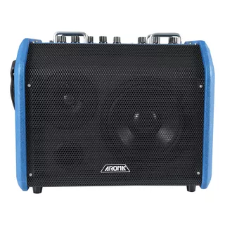 Amplificador 3 Canais Voz E Violão Aroma Ag-80a