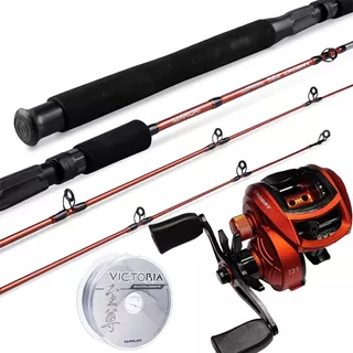 Kit De Pesca Carretilha Maruri + Vara 1,50m 8/17lbs Ofertão