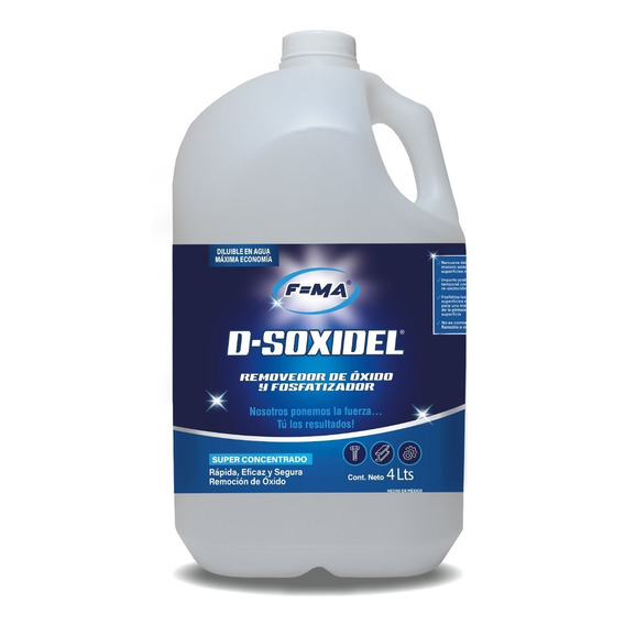 Removedor De Oxido D-soxidel 4lts ( Quita Oxido )