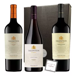 Regalo Vinos Salentein Reserva X3 Cofre Premium Paladarnegro