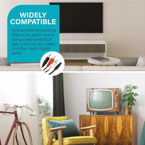 Altavoces de TV inalámbricos portátiles – Ideal para ver la televisión sin  el volumen intenso – Altavoces inalámbricos de TV inteligente para personas