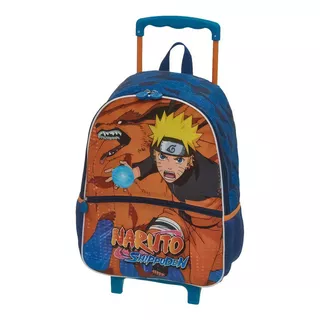 Mochila Escolar Naruto Karuma Tam G Rodinha Infantil Pacific