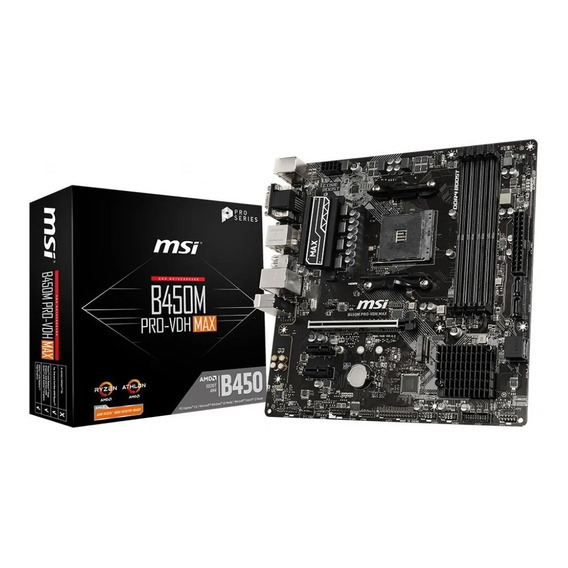 Motherboard Msi B450m Am4 Pro-vdh Max Amd Ryzen 3000 Acuario