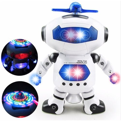 Robot Que Baila Camina Electrónico Con Música Y Luz P/niños