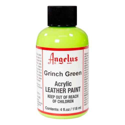 Pintura Acrílica Angelus 4 Oz ( 1 Pieza ) Color Grinch Green