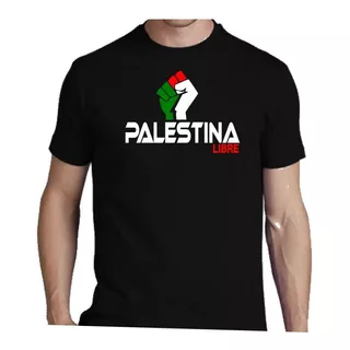 Remera Palestina Libre Paises Asia Turismo