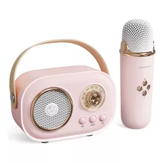 Mini Bocinas Bluetooth Portátil Karaoke Radio Con Micrófono