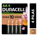 Duracell Aa 4 Unidades Pila Recargable Tamaño 25 Mah