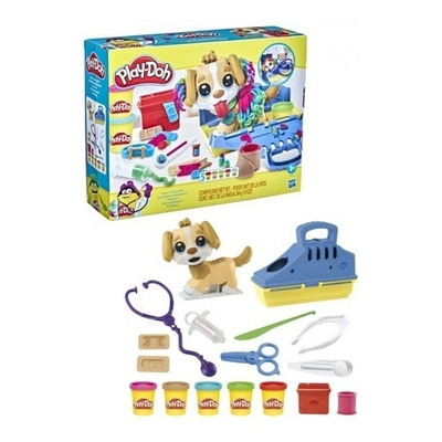 Massinha Play Doh Kit Veterinário Pet Shop Hasbro