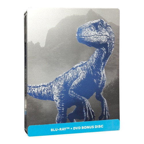 Jurassic World Reino Caido Steelbook Pelicula Blu-ray + Dvd