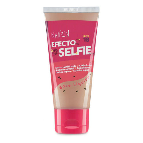 Base de maquillaje en cremoso Nailen Nailen Selfie tono 6