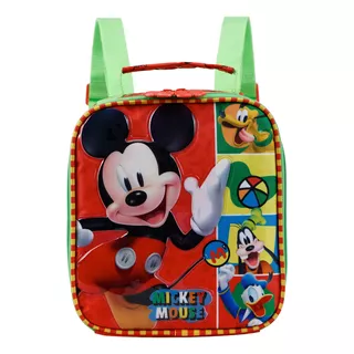 Lancheira Infantil Mickey Mouse Disney Vermelha Xeryus 11614