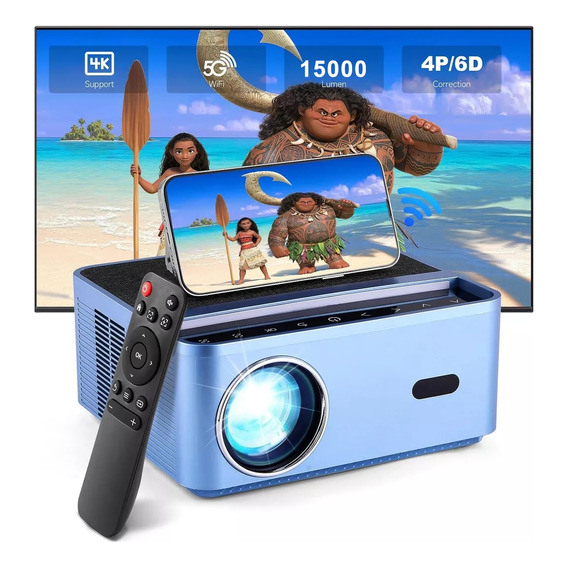 Proyector Led 4k Wifi Bluetooth Full Hd 1080p Audio 15000lm