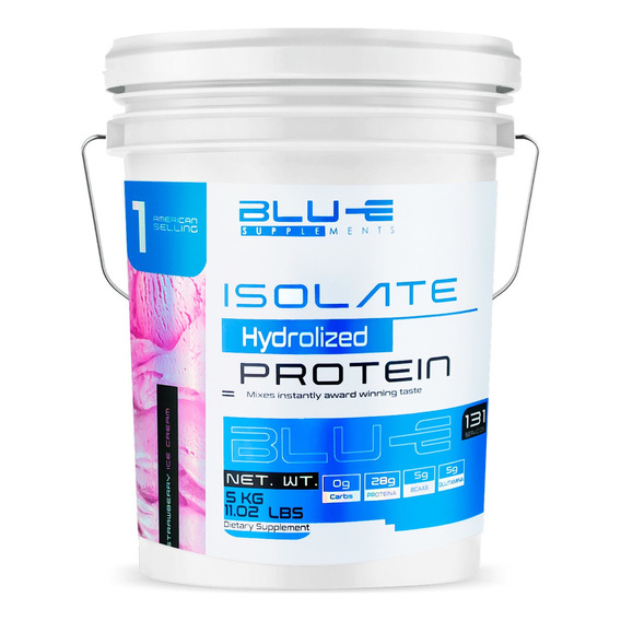 Proteína Whey Hidrolizada Isolate Blu-e 5 Kg Varios Sabores Sabor Fresa
