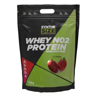 100% Whey Protein No2 Refil 1,8kg Morango - Synthesize