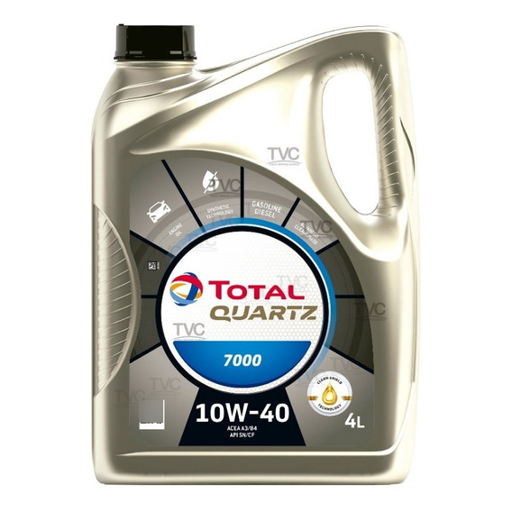 Aceite 10w40 Total Quartz 4l Semi Sintetico Bencina O Diesel
