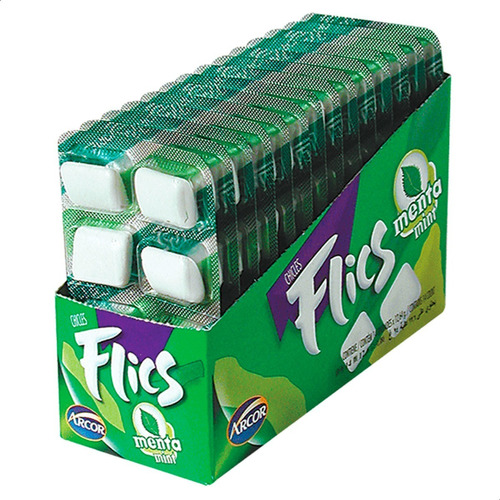 Oferta! Caja Chicles Flics Menta X14 Blister Arcor