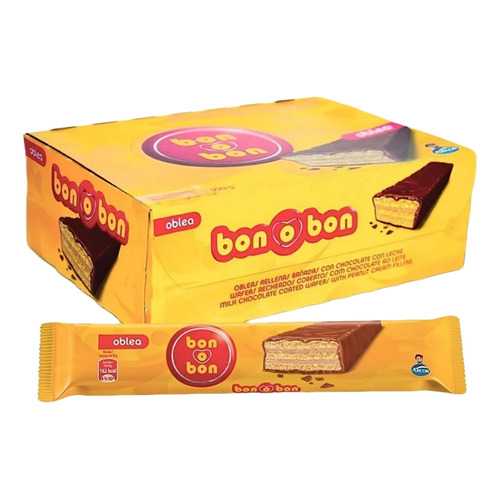 Oblea Bon o bon chocolate Con Leche 30g X 20u