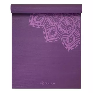Mat De Yoga 5mm / Mandala Reversible / Gaiam / Usa / Eco Color Violeta
