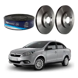  Disco Freio Dianteiro Fiat Grand Siena 1.6 16v 2012 A 2016