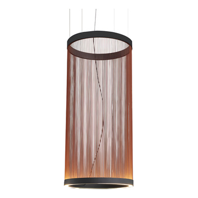 Colgante Hilo 5 Led Integrado 60w Diseño Terracota 55x110cm